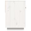 Vidaxl Szafka Pod Telewizor, Biała, 90X40X60 Cm, Lite Drewno Sosnowe