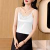 Lace Camisole Vest - Women's Spring/Summer Acetate Satin Sleeveless Blouse