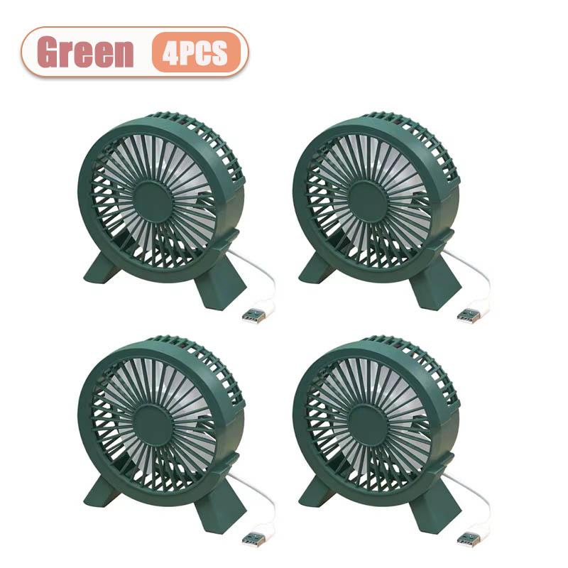 1/2/4PCS Quiet Desktop Fan for Students High Velocity Small Table Fan with USB Powered for Dormitory Bedroom Office Cooling