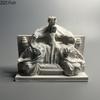 Love and Faith Figures Plaster Statue Desk Decoration Ornaments Creative Artwork Characters Sculpture Room Aesthetic Decor