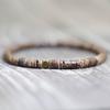 Minimalist 4mm Natural Wood Bracelet For Men Female Braslet Beads Irregular Wenge Wood Brazalete Gift For Him Accessories Joyas