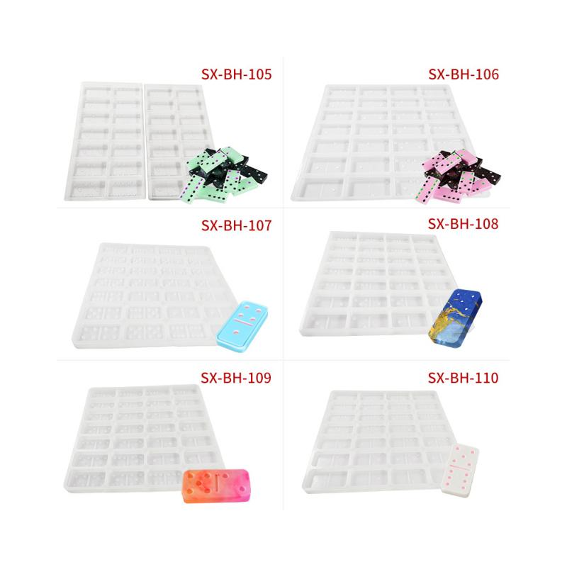 Domino Silicone Molds Jewelry Accessories Cabochons Board Charms DIY Fondant Cake Decor