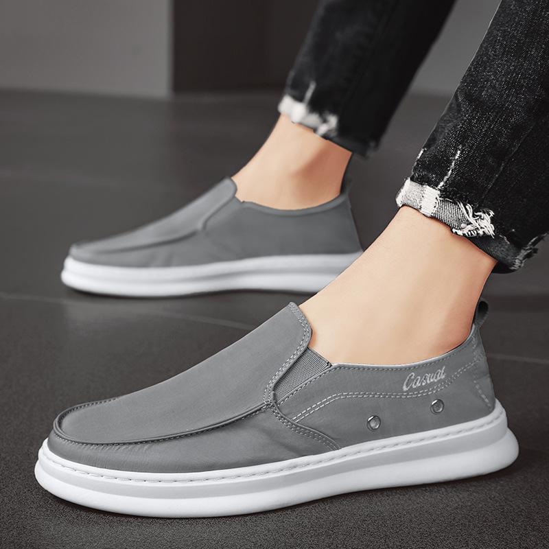 22 summer new ice silk lazy cloth shoes umbrella cloth shoes breathable youth low-top shoes 39