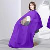 Adjustable Buckle Straps Transparent Window Visible Apron Hairdressing Gown Cape  Home Use
