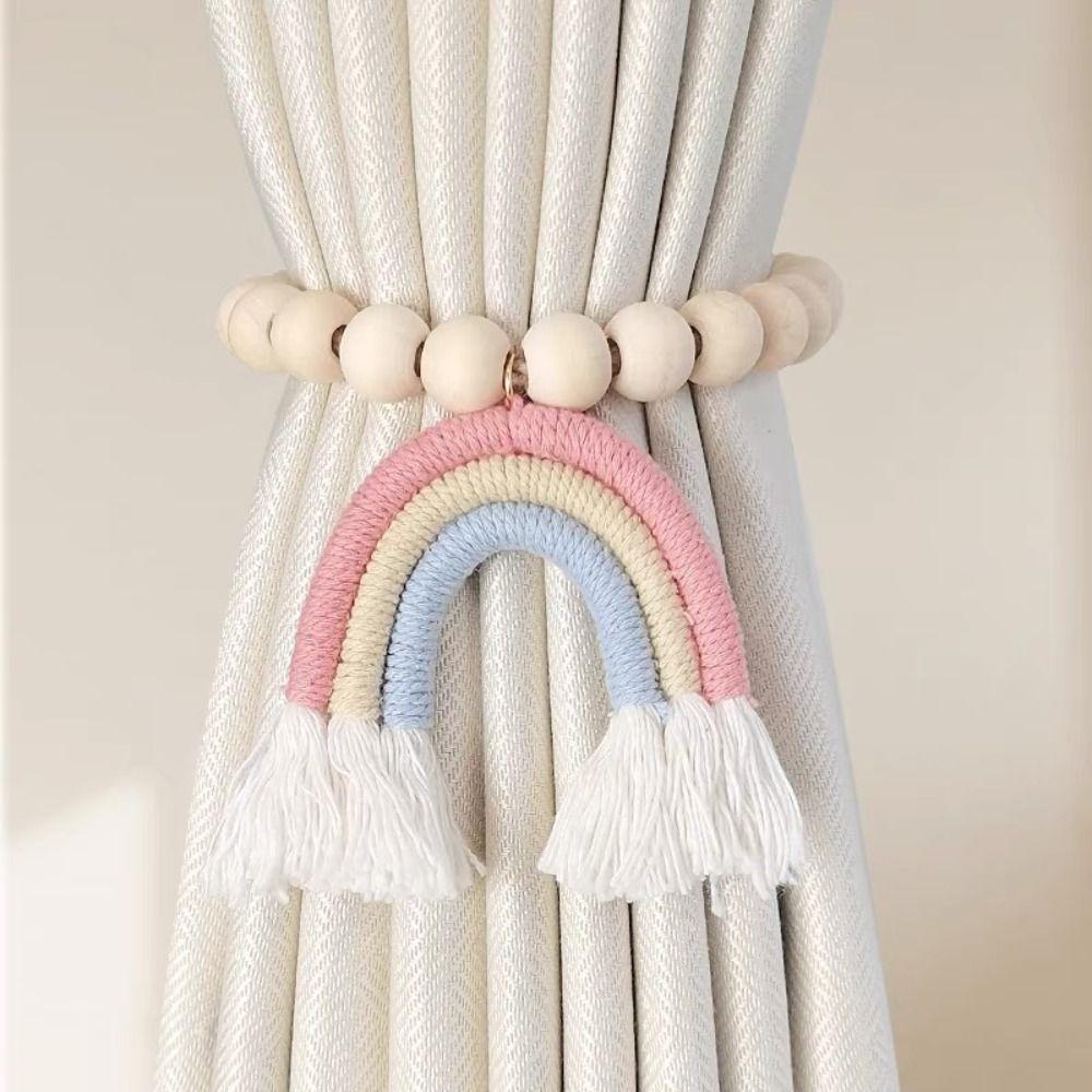 French Tassel Curtain Tie Buckle Strap Bohemia Curtain Binding Tape Curtain Tieback Bedroom