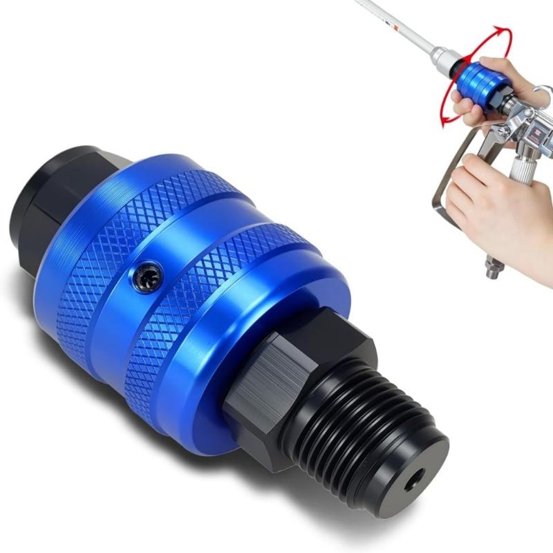 Airless Sprayer Guns Swivels Joint Aluminum Nozzle Direction Adjuster For Paint Sprayers With 7/8 Thread Connection