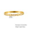 Zircon Stainless Steel Bangle Bracelet for Women, Elegant Stack Hand Wrist Sparkling Crystal Inlay, Non Tarnish Jewelry