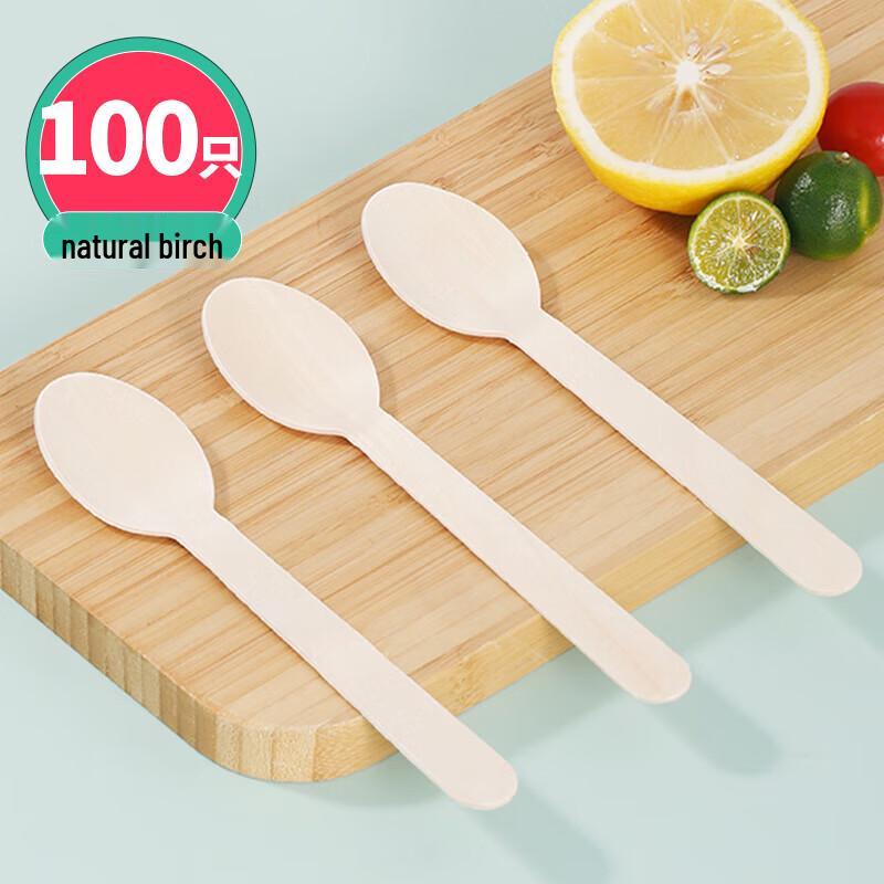 YOUAO Disposable Corn Starch Spoons