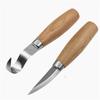 2 Stück Holzschnitzwerkzeuge Grauer Holzgriff Edelstahlklinge Holzschnitzen
