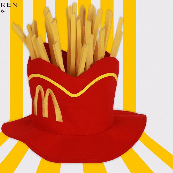 

Potato chip cartoon hat outdoor travel activity spoof fisherman hat
