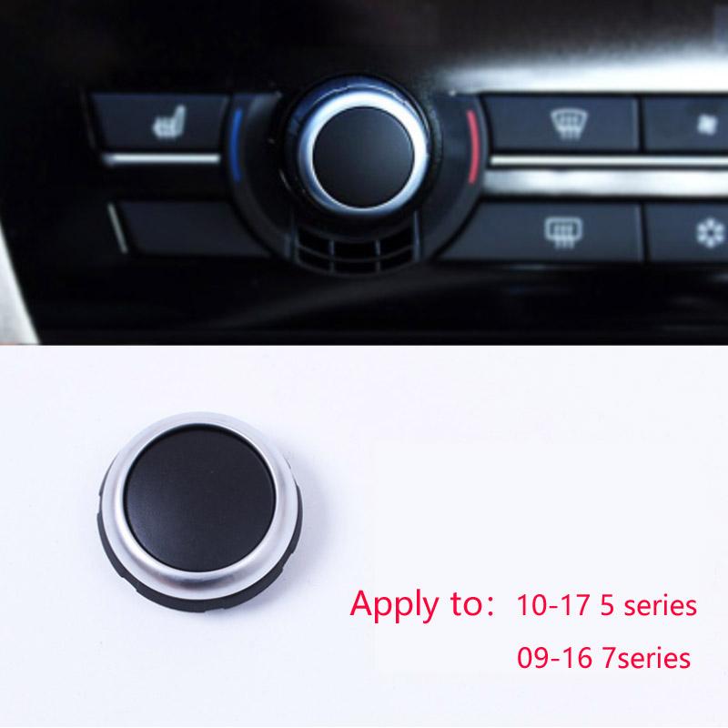 Car Heater Climate Control Fan Volume air conditioning Button Fan Button Cap Cover Replacement for BMW F10 F11 F02 F06 F07