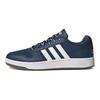 Adidas Neo Hoops 2.0 Round Toe Lace-Up Synthetic Leather Low-Top Retro Basketball Shoes Unisex sneaker Blue White FY8631