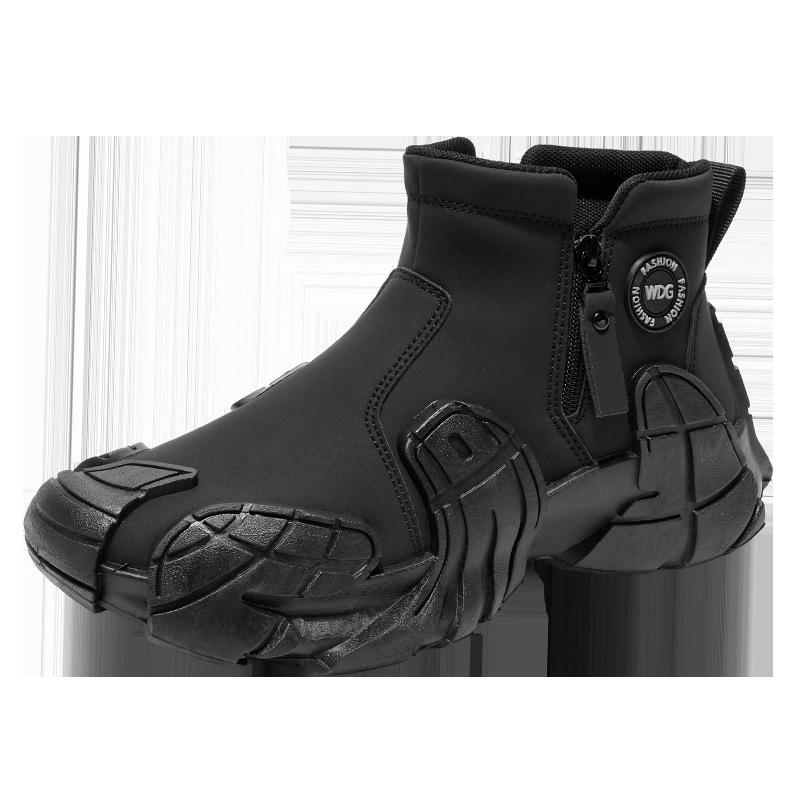 Shoes autumn new youth casual sports shoes high-top breathable mesh heightening dad shoes 39