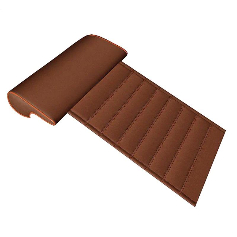 

Универсальная подушка-удлинитель для автомобильного сиденья из искусственной кожи, против усталости вождения, удобная подставка для коленей, подставка для ног, подушка для расширения бедра stripe-04