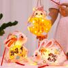 Glowing Handheld Rabbit  Lantern Chinese Light-Up Bunny Lantern  Photography Props