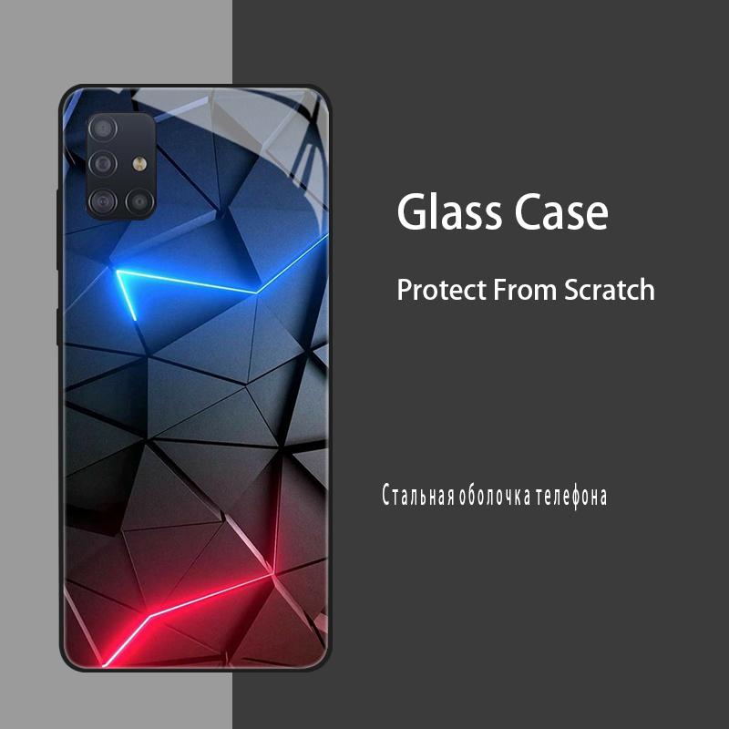 

Чехол для Samsung Galaxy A51 Чехлы Закаленное Стекло Чехол для Samsung Galaxy A31 A71 Бампер A 51 71 Жесткий Силиконовый Чехол Coque Fundas A71 4G SM-A715F