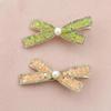 Luxury Crystal Bow Hairpin – Elegant Duckbill Clip for Women