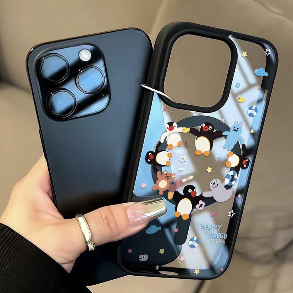 Magnetic Phone Case for iPhone  11 12 17 14 15 Pro Max 15 14 16 Pro13 14 15 16 Shockproof Case Mag-Safe Magnetic Ring Back Cover