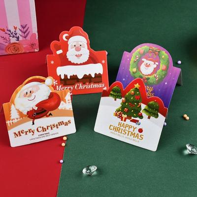 10 Stück Handschriftliche Frohe Weihnachten Grußkarten Einladung Segnung Frohes Neues Jahr Karten Dankeschön Faltbare Nachrichtenkarten