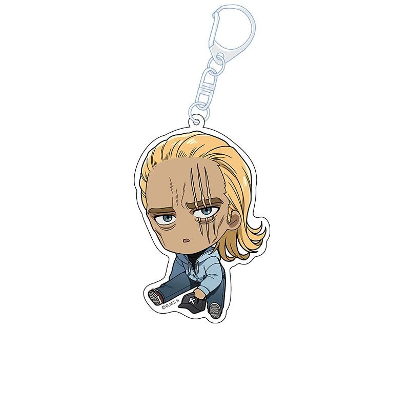 

One Punch Man Petan-nyaa Acrylic Keychain - King, Cute Chibi Style, Collectible Anime Charm, Perfect Gift for One Punch Man Fans 6 cm