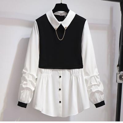 Women's Vintage Plus Size Shirt Office Casual Plus Size Long Sleeve Shirt