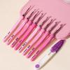 Gradient Crochet Hook Set: Aluminum Alloy Hooks & Yarn Needles for DIY Knitting