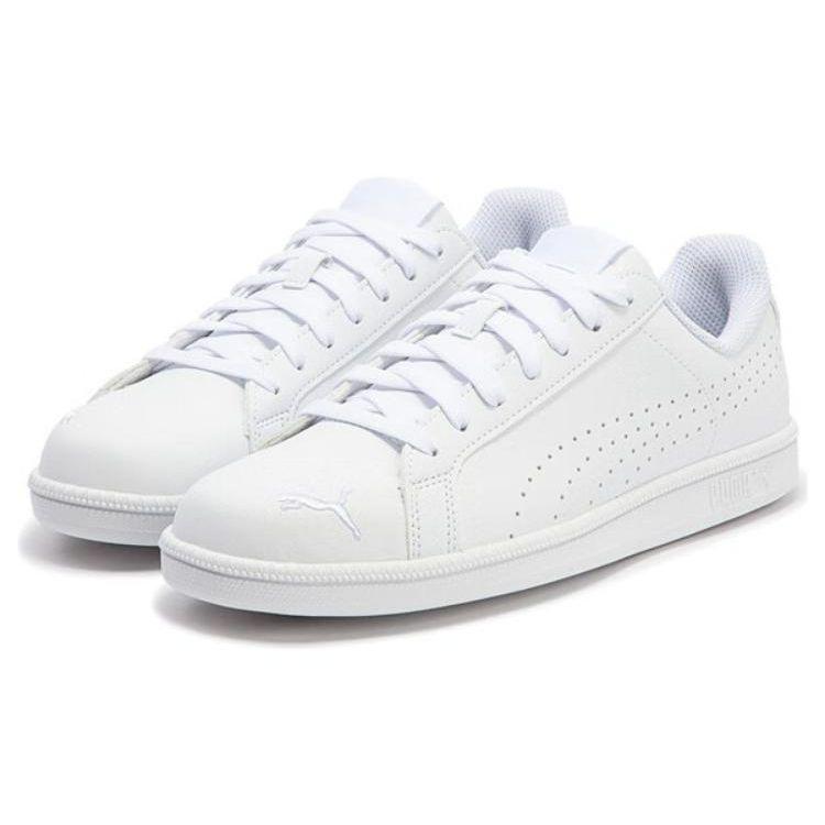 Puma Smash Cat Perf Baskets Basses Baskets Unisexe Blanc 387796-06