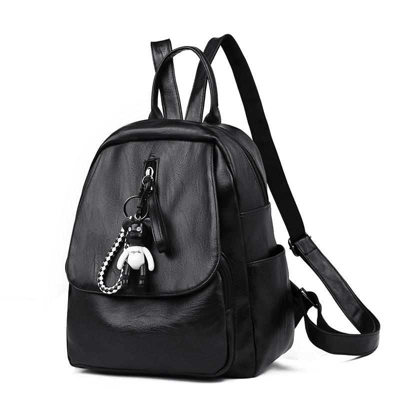 Schoolbag1011 new trend Korean version fashion PU leather backpack women's casual backpack large capacity anti-theft backpack