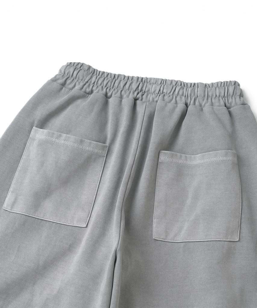 KNITTED Pigment Curved Training Pants Stone Grey