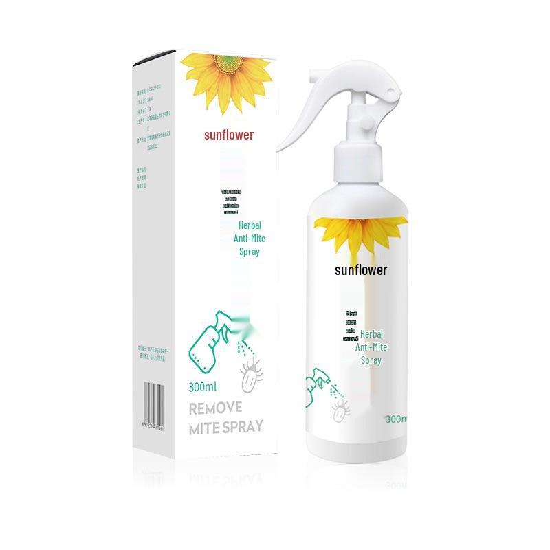 

Травяной спрей от клещей «Подсолнух» для кроватей и шкафов, безопасен для беременных женщин и младенцев, в комплекте саше от клещей