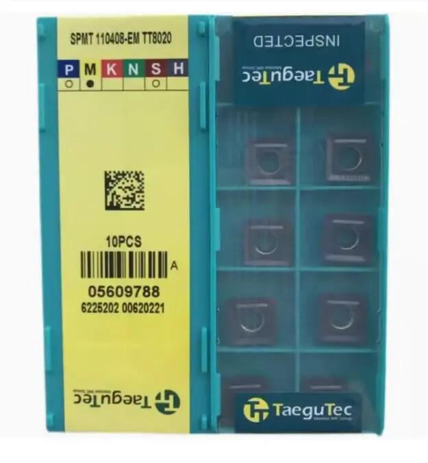 SPMT110408EM TT8020 / Industrial Indexable Carbide Inserts 10 Pcs