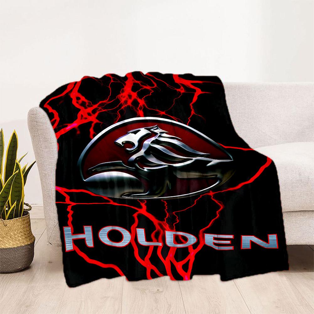 Electric Energy Holden Logo Blanket Durable Comfort Suitable for Livingroom Chair Bedding All-Season Use Stylish Decor
