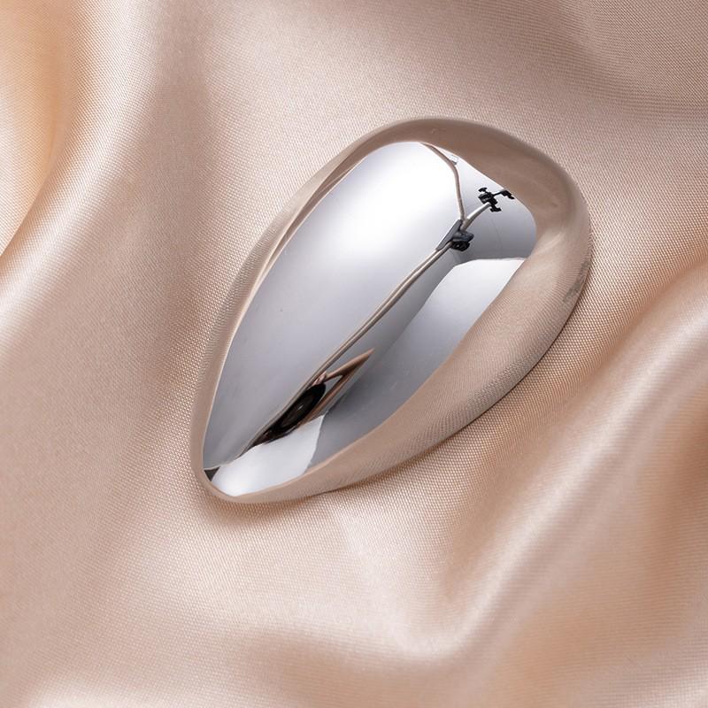 European Minimalist Gold Sunflower Seed Water Drop Stainless Steel Brooch