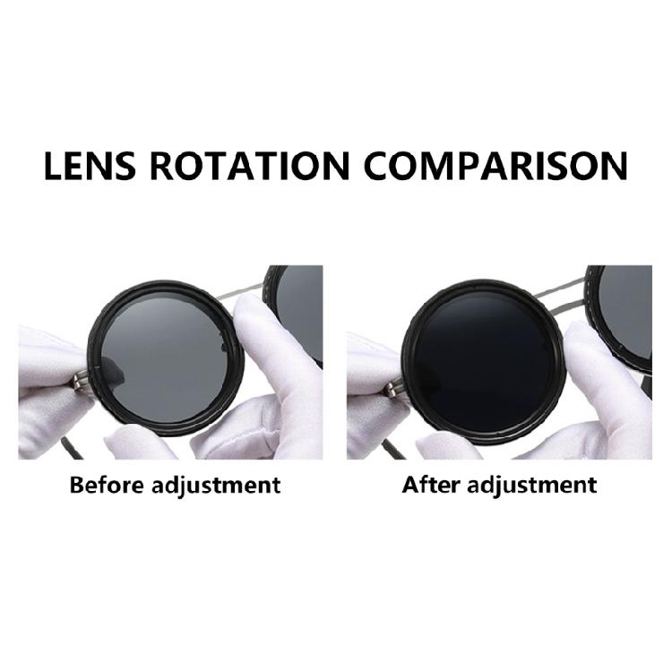 Adjustable Dimming Glasses Tinted Eyewear Round Polarized Sunglasses Outdoor Fishing Glasses for Women and Men