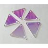 50pcs Sew On AB Crystal Rhinestones Irregular Acrylic AB Beads, Sew On Stones Crystal Strass (AB, Triangle 25MM)