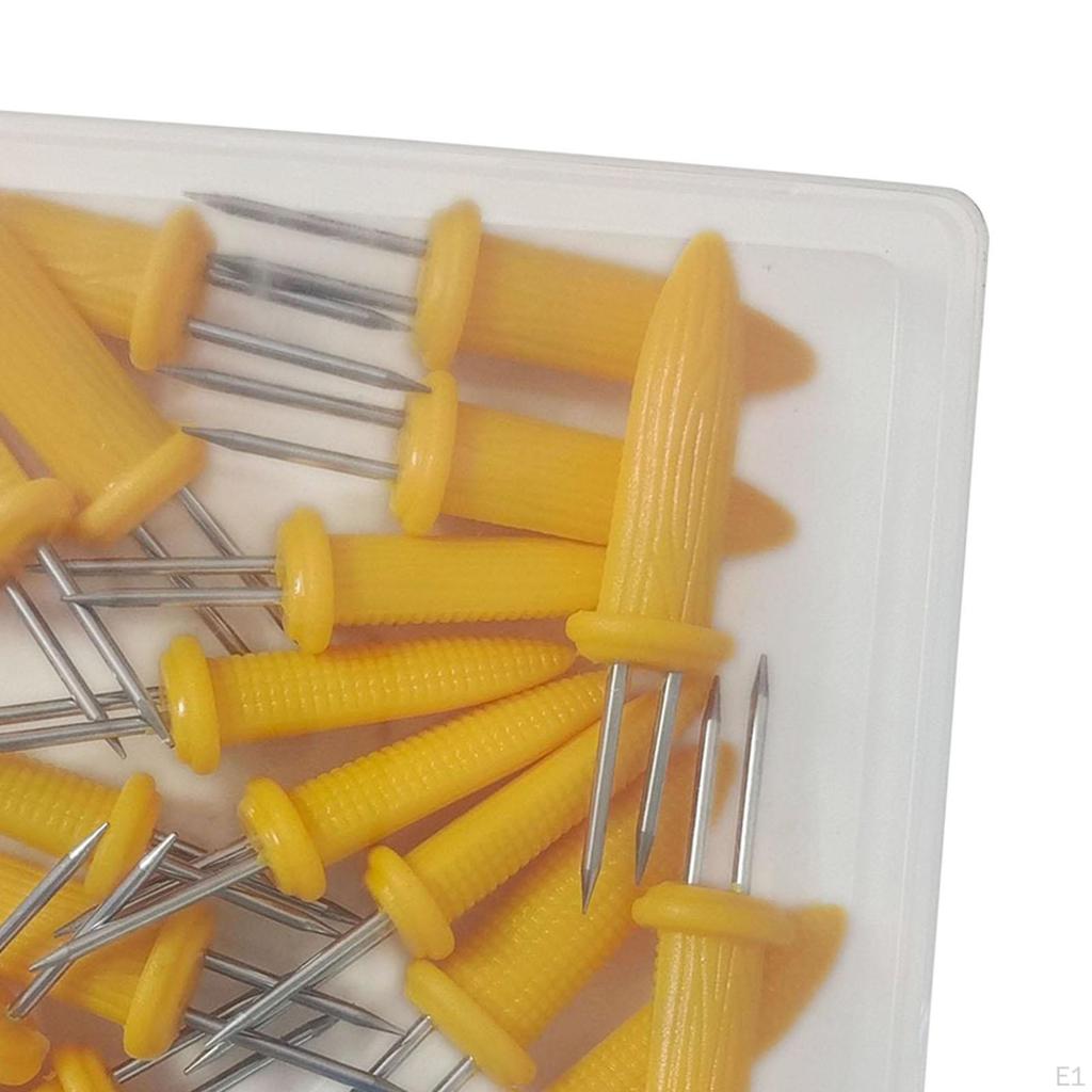 Nerezové držáky na kukuřici Přenosné grilovací špízy na párty BBQ kempování 20 ks