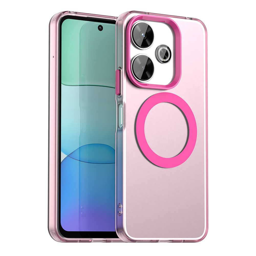 

For POCO M6 M6 Pro Slim Dropproof Shockproof Anti-Fingerprint Magnetic Matte Phone Case For POCO M6 4G красный