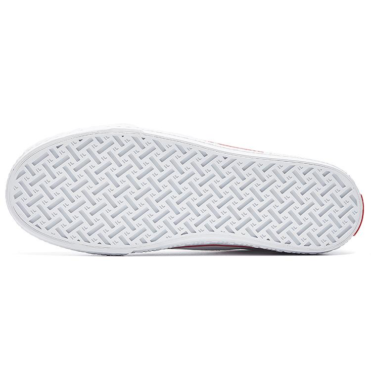 FILA Classic Boarder Skateboard Canvas Shoes White/red F12M034423FWT