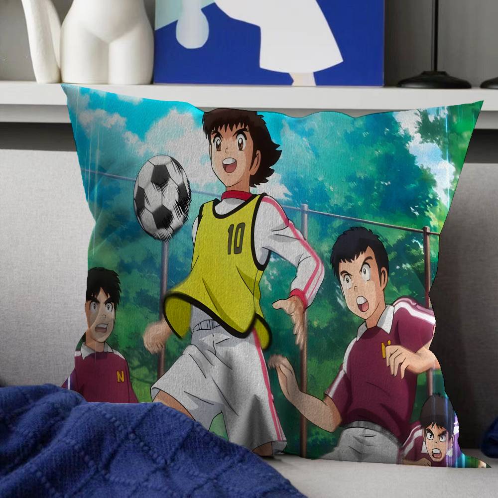 Anime Captain T-Tsubasa Soccer Pillow Gift Home Office Decoration Bedroom Sofa Car Cushion Cover Case 45x45