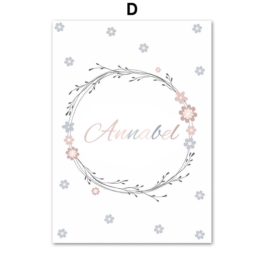 Boho Rabbit Flower Sun Rainbow Nursery Wall Art Canvas Painting Nordic Posters And Prints Pictures Baby Kids Room Bedroom Decor