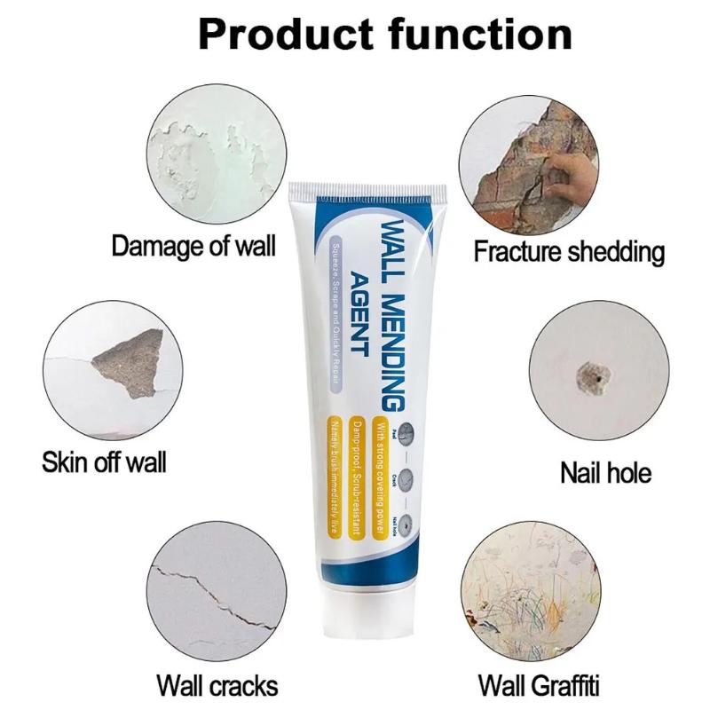 Wall Mending Agent Ceramic Tile Scratch Repair Paste Waterproof For Home Wall Crack Restoration