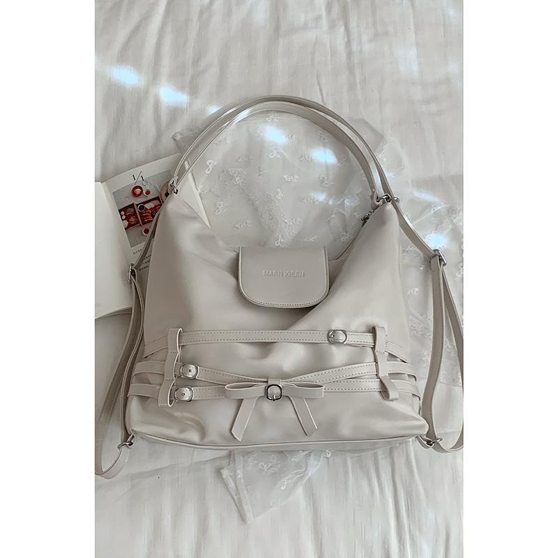 Рюкзак с бантом в стиле «милая девушка» Женский 2025 Новый модный рюкзак-тоут в стиле колледжа Большой вместимости