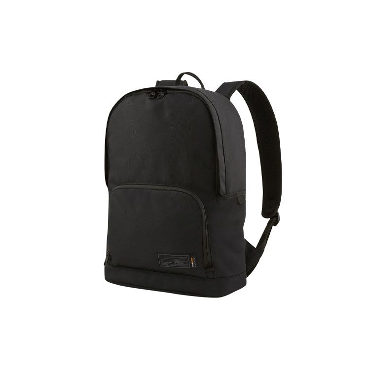 Puma Logo Decorated Zipper Closure Backpack Unisex Backpacks Black 078828-01 Black