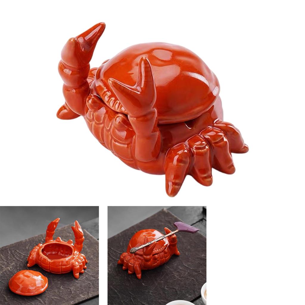 Novelty Crab Shaped Ashtray Durable Ceramic Ashes Holder For Ocean Lovers And Smokers Decors Office Desk Accessories
