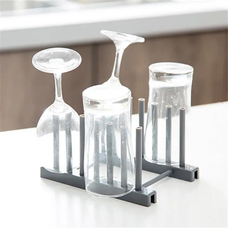2 PCS Modern Design  Dish Drainer Rack Kitchen Plates Holder Drying Organizer Plates Display Shelf Pot Lid Storage Stand Plate