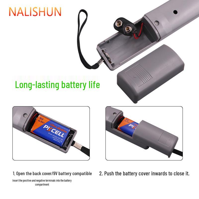 Vikbar handhållen metalldetektor med hög precision för utomhus- och tunnelbanebruk