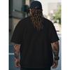 European size T-Shirt for Men, Casual Tops Suitable for Outings, Fashionable Comfortable Casual Wear Crew Neck T-shirt
