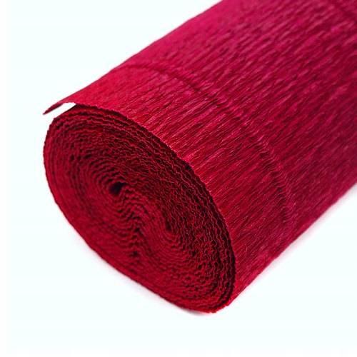 Bibuła dekor Krep 50x250 cm 180GR 586 CZERWONA CIE