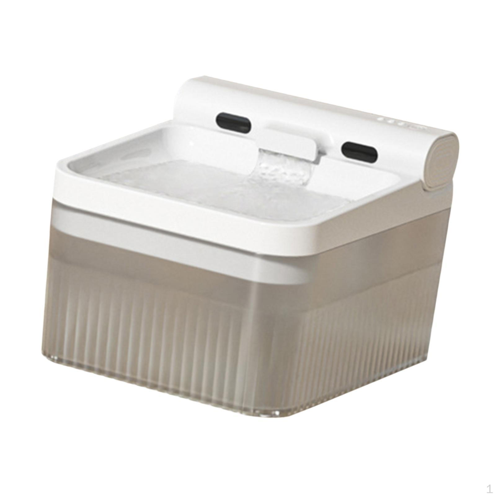 

Автоматический дозатор воды для кошек и собак, 135 унций/4 л с тихим насосом для питья серый