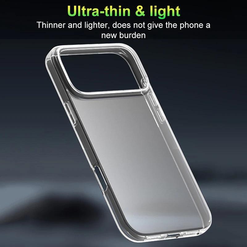 Průhledný měkký silikonový TPU kryt na telefon pro iPhone 17 Pro Max Ultratenké průhledné nárazuvzdorné kryty pro iPhone 17 Air Zadní kryt